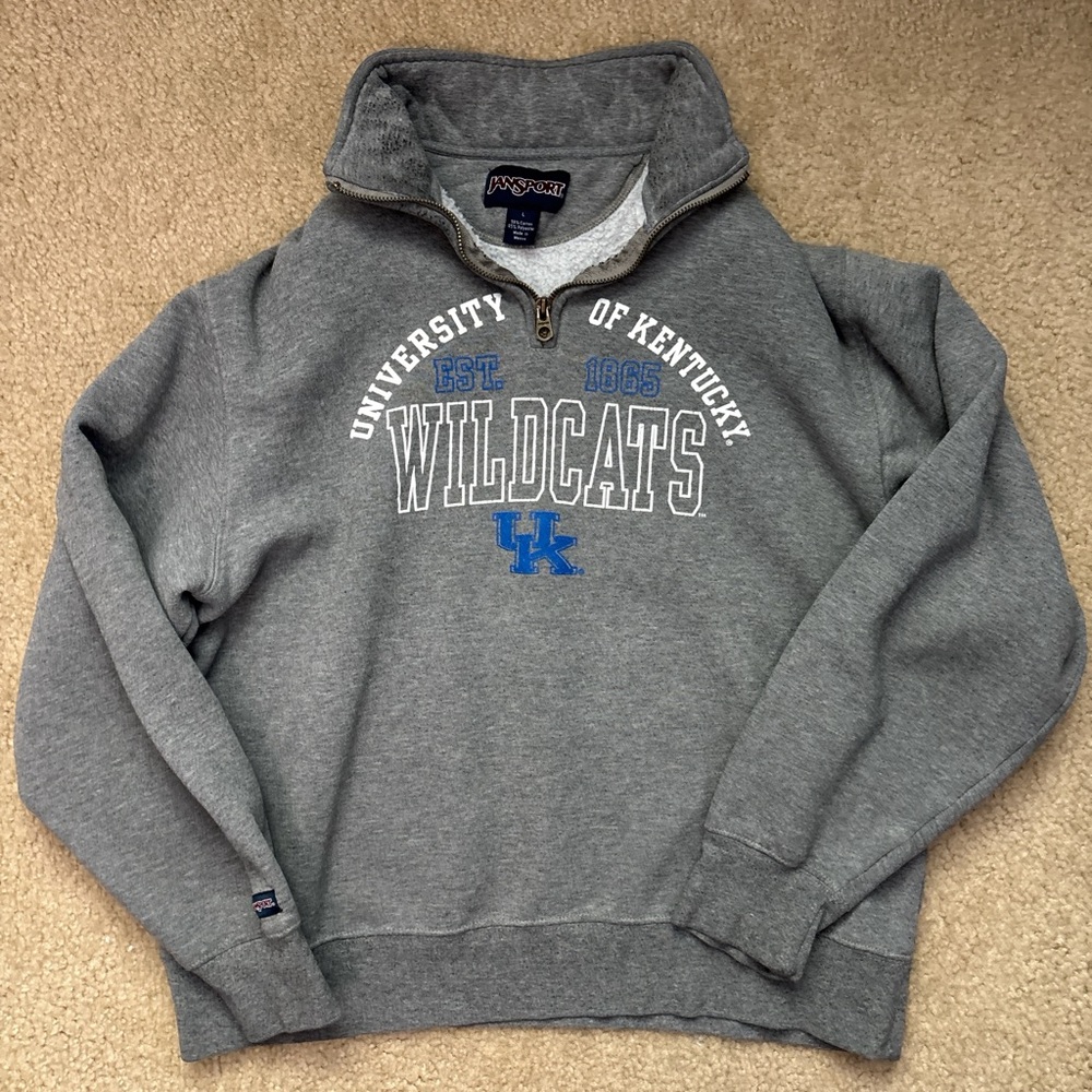 Jansport Gray Wildcats Quarter-Zip Sweatshirt